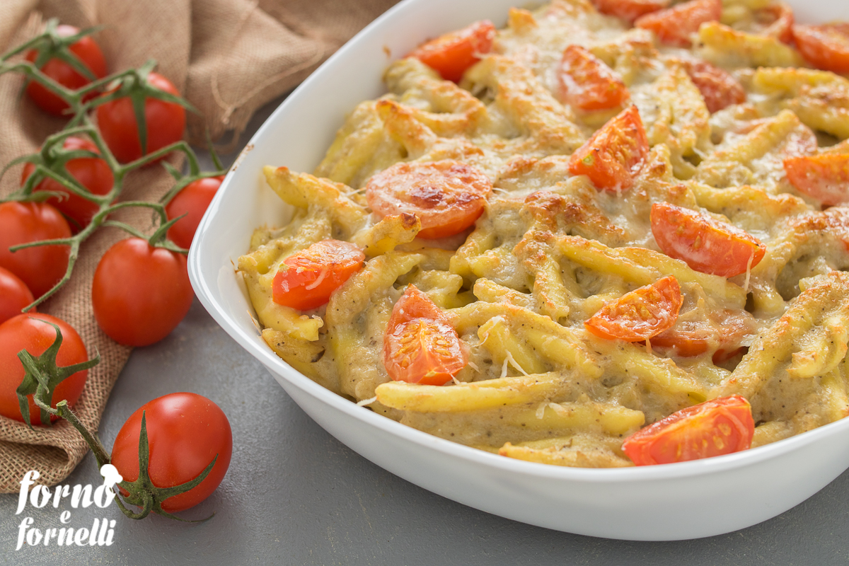 Pâtes gratinées aux aubergines