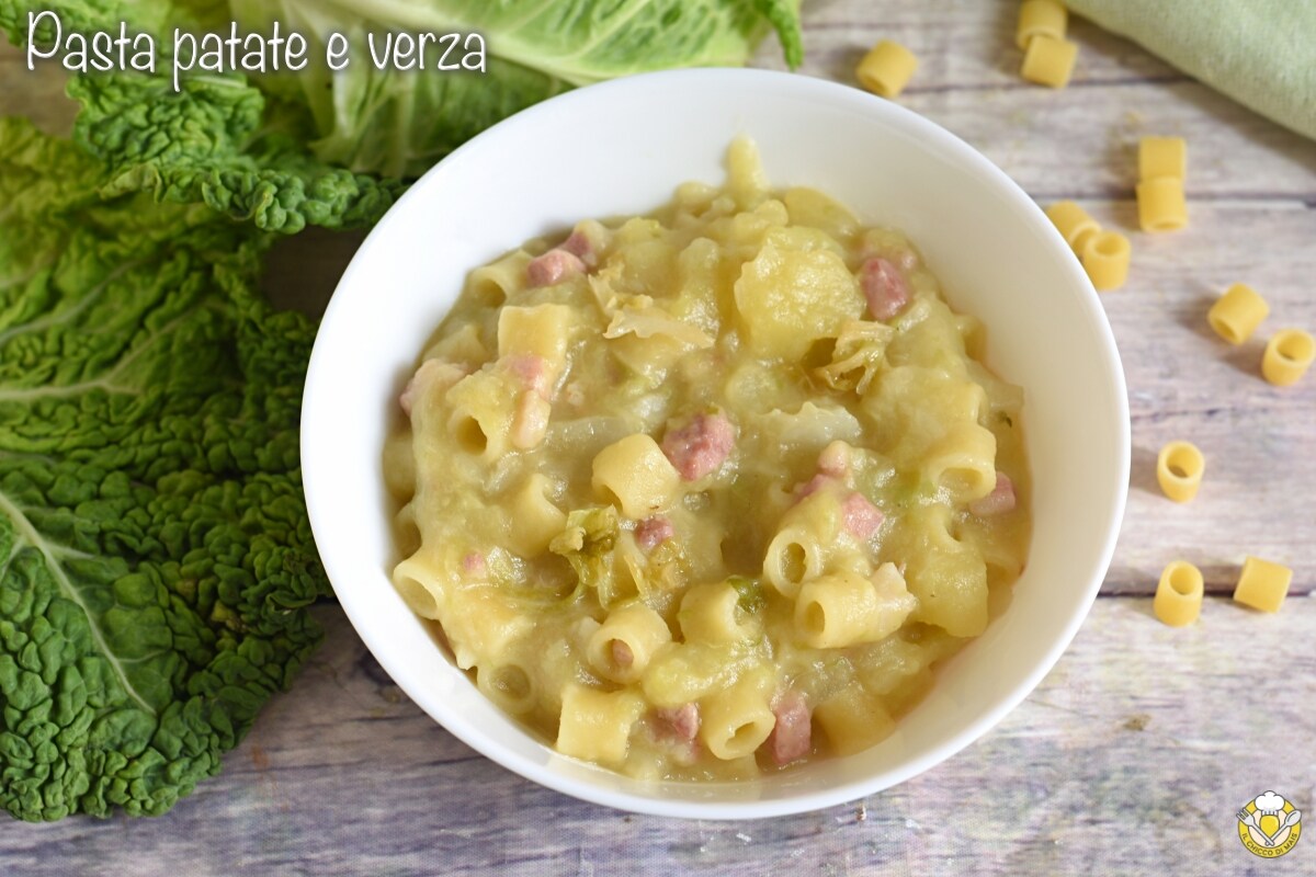 Pâtes pommes de terre et chou frisé