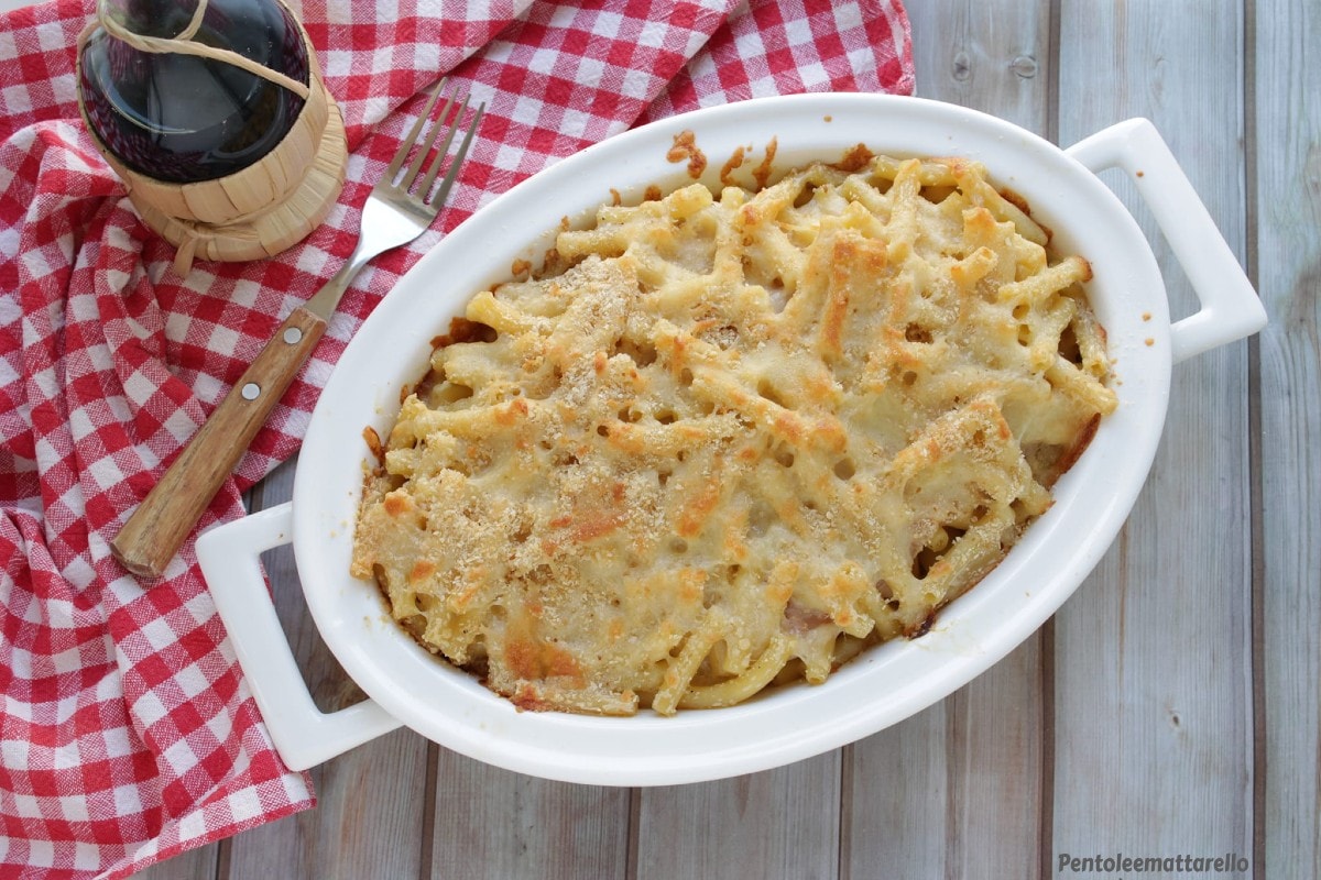 Spaghetti au jambon cuit et béchamel