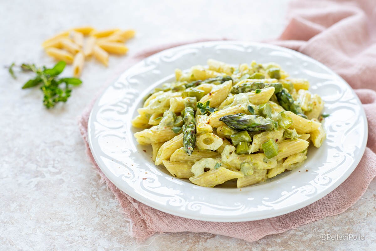 Pâtes à la crème d’asperges