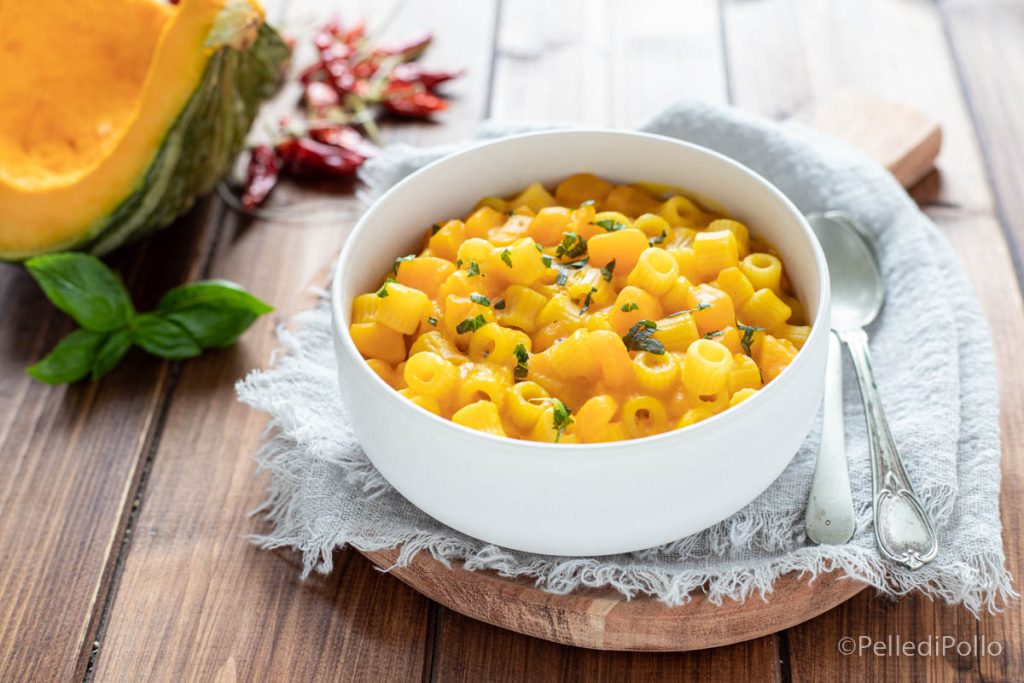 pâtes et courge crémeuses