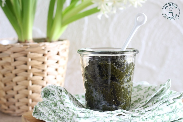 Pesto de chou noir en cuisson sous vide