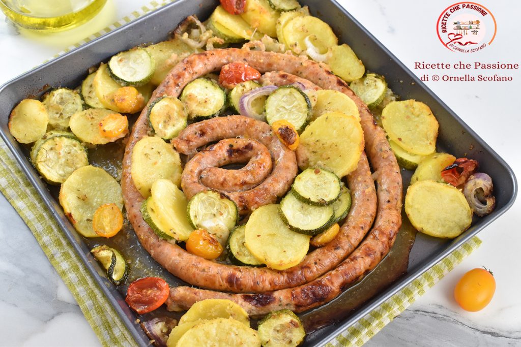 comment cuisiner les petites saucisses avec des légumes au four