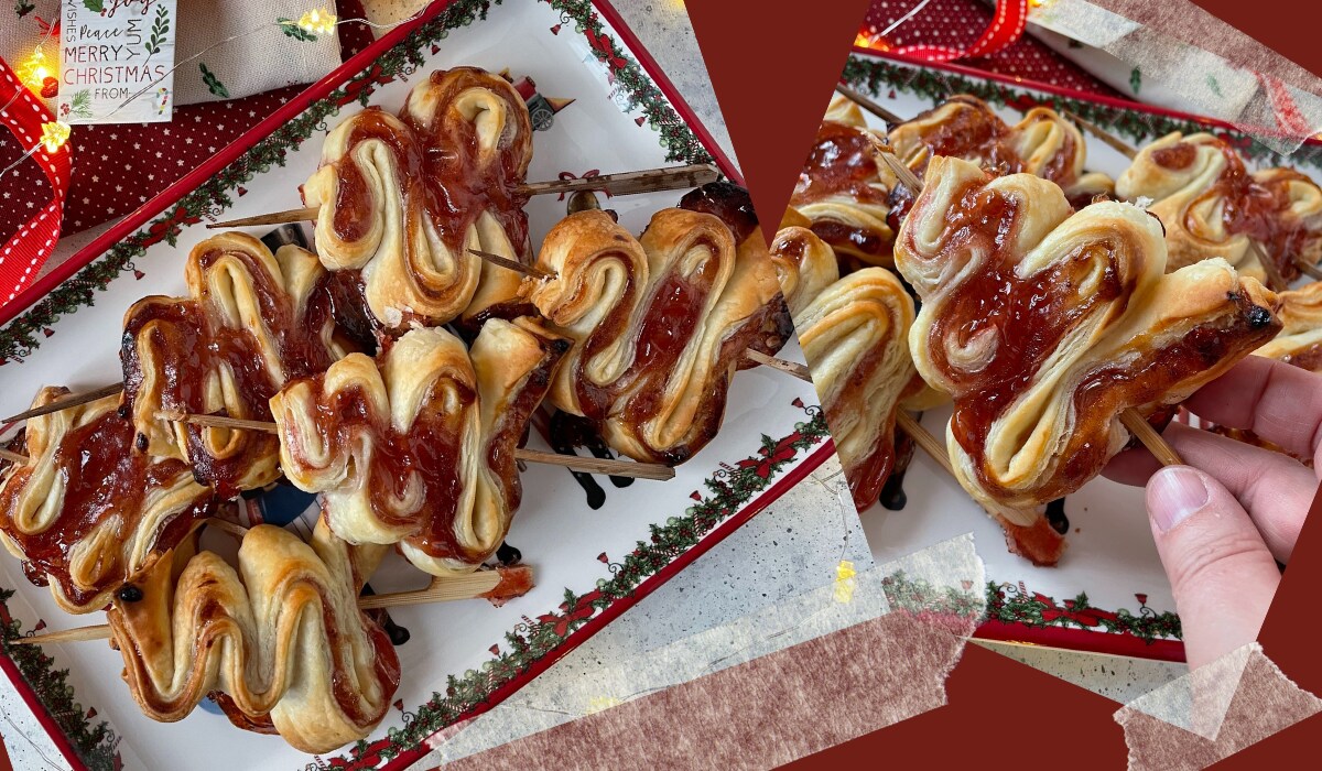Petits arbres de Noël en pâte feuilletée