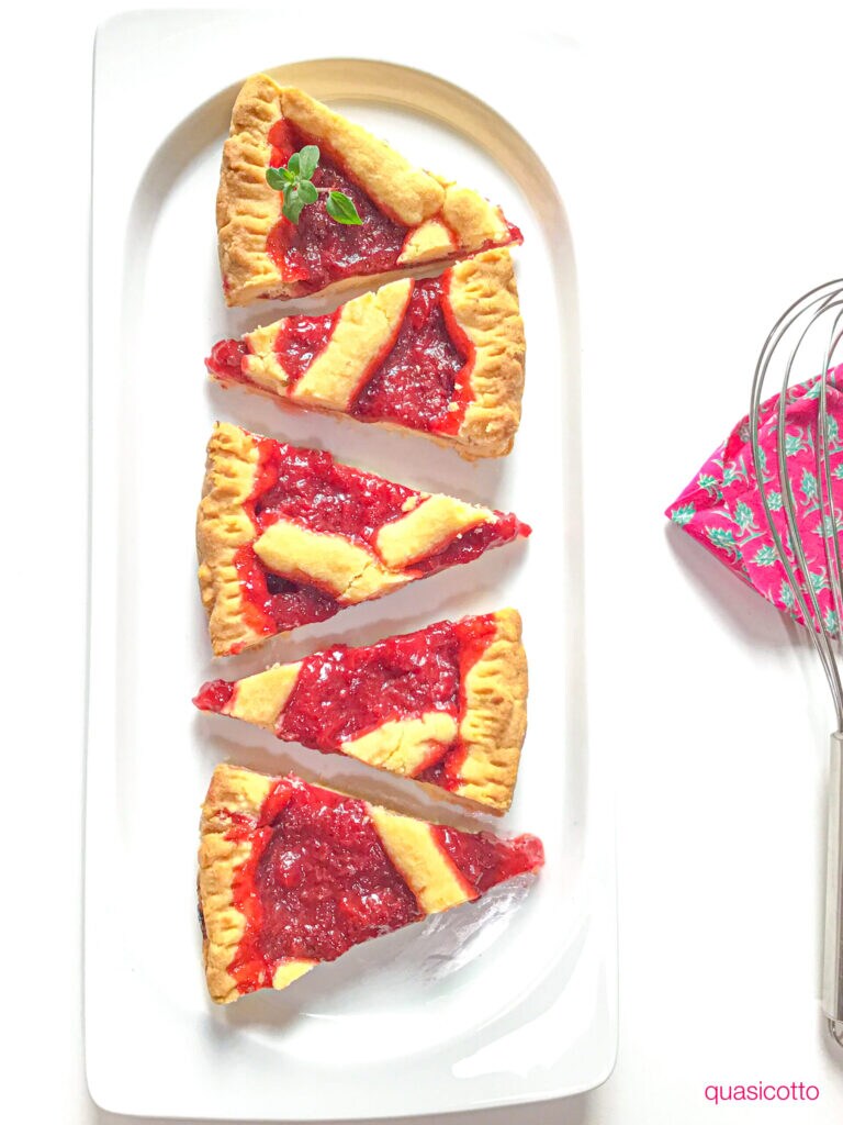 Tarte aux fraises avec farine de maïs sans œufs