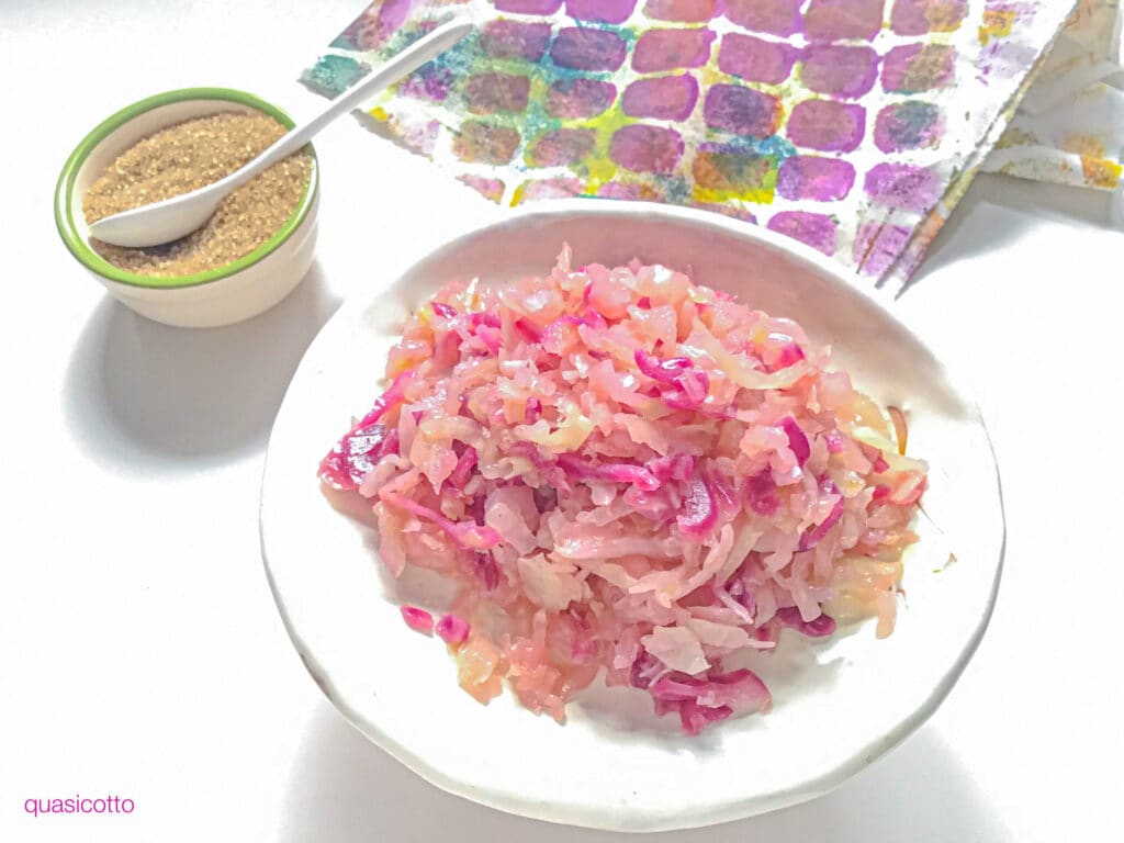 Chou blanc aigre-doux avec le Bimby