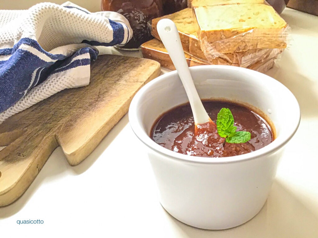Confiture de pêches et amaretti avec le Thermomix