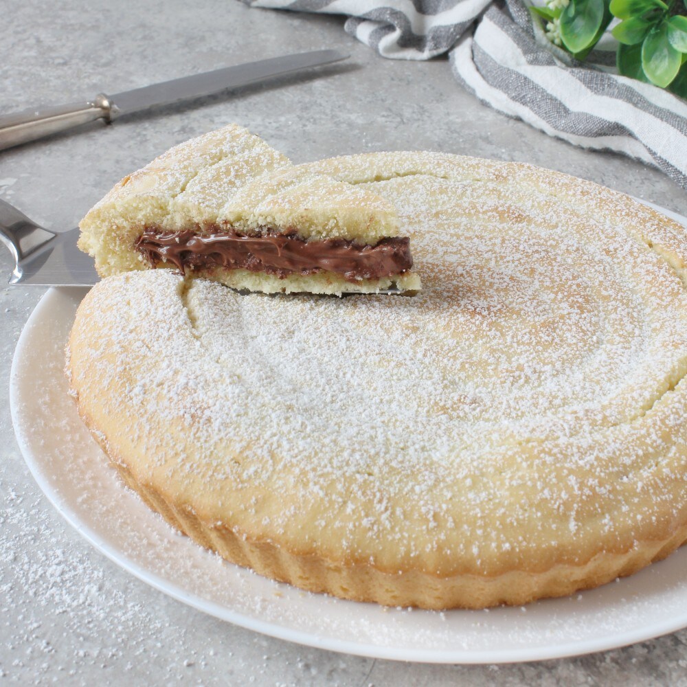 TARTE MOLLE FOURRÉE À LA NUTELLA
