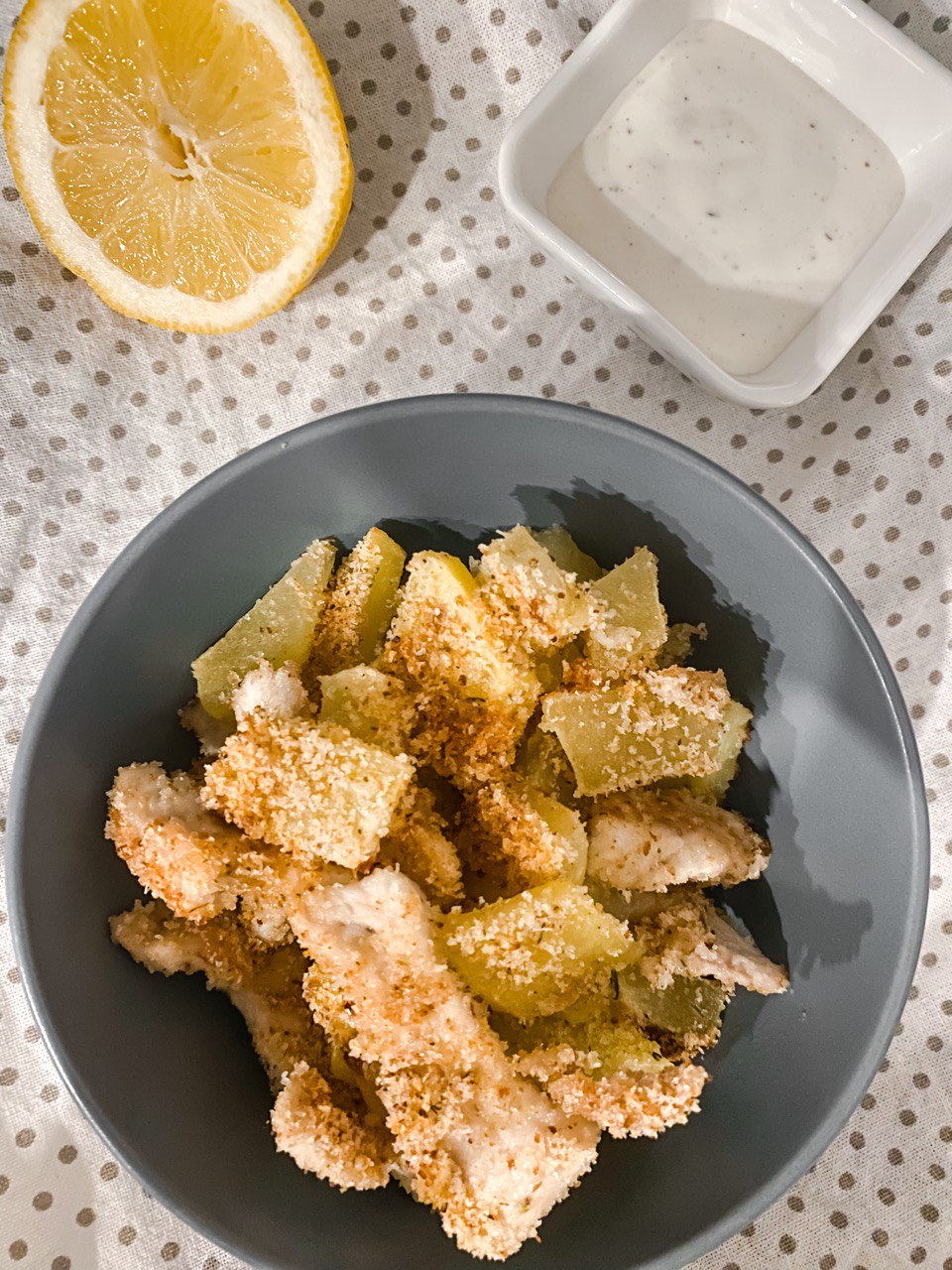 Poulet et pommes de terre au micro-ondes