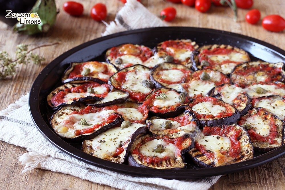 pizza d'aubergines