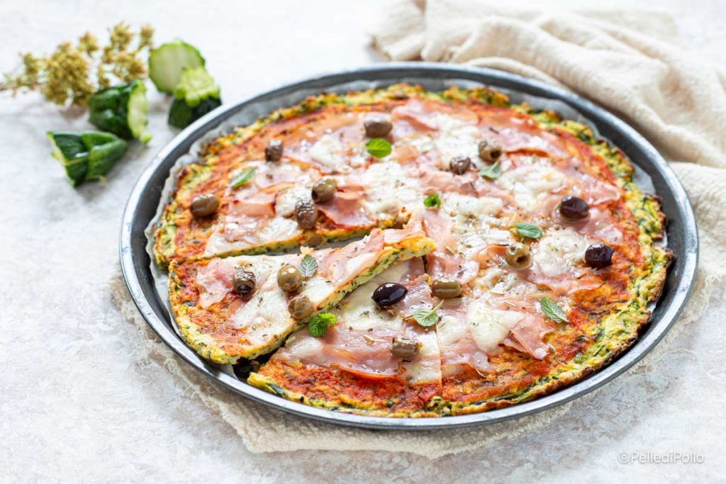 pizza de courgettes