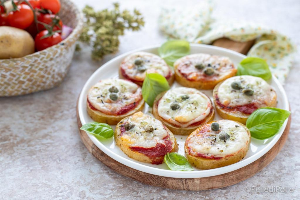 pizzettes de pommes de terre au four