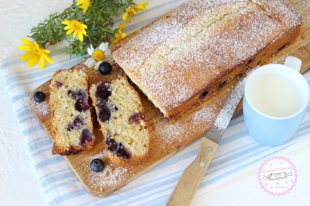 plumcake aux myrtilles