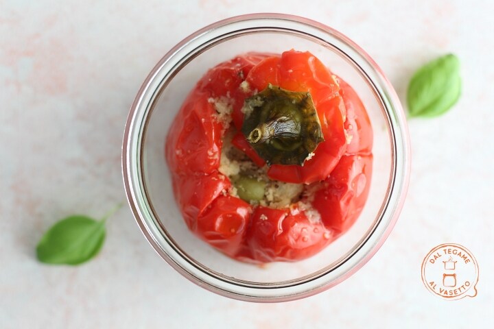 Poivrons farcis en cuisson sous vide