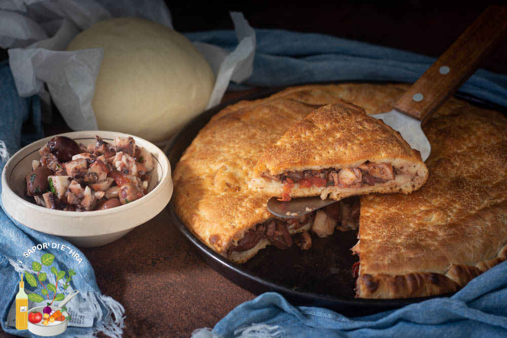 Tiella de Gaeta /pizza farcie de poulpes