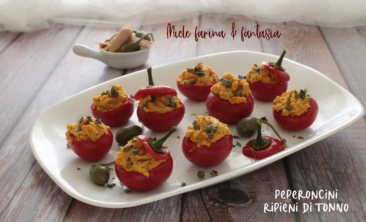 Poivrons ronds doux farcis
