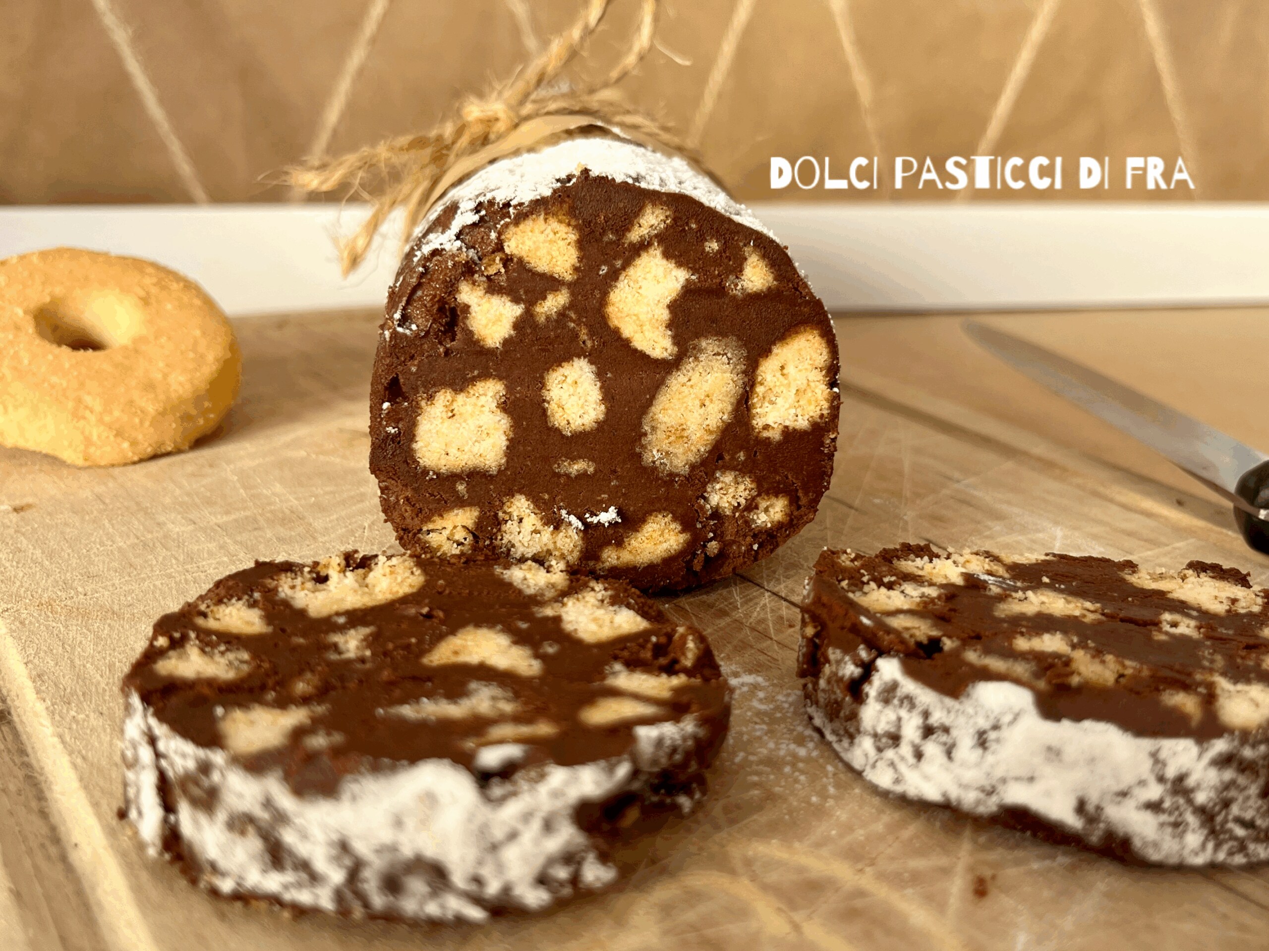 Saucisson au chocolat sans œufs crus