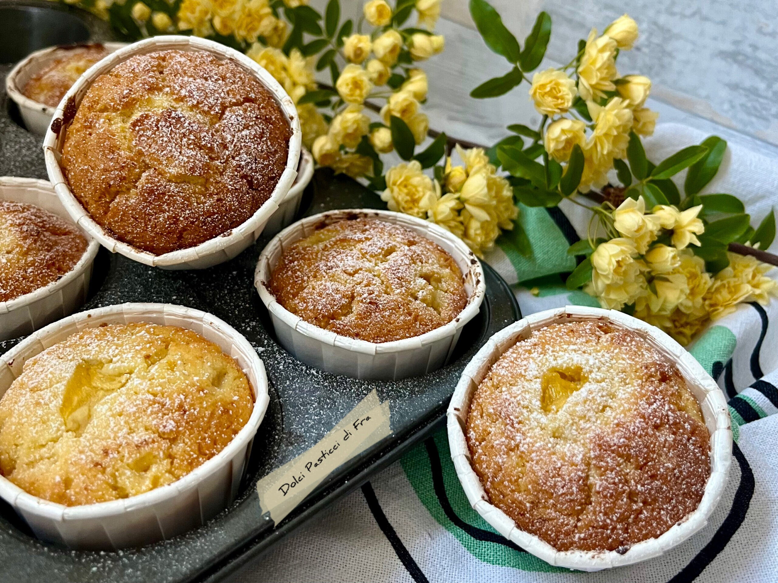 Muffin au Chocolat Blanc, Mangue et Noix de Coco sans gluten