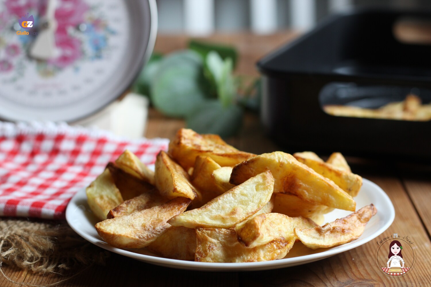 Pommes de terre en quartiers à la friteuse à air