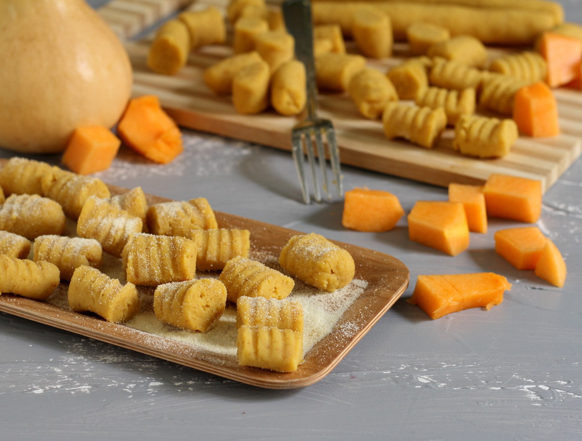 Gnocchi de pommes de terre et potiron