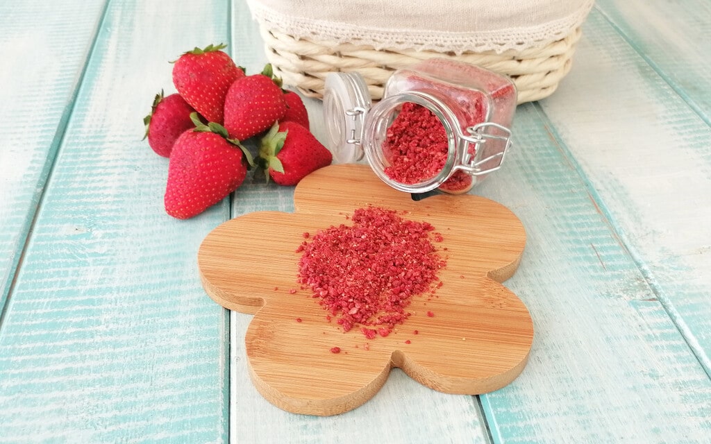 poudre de fraises