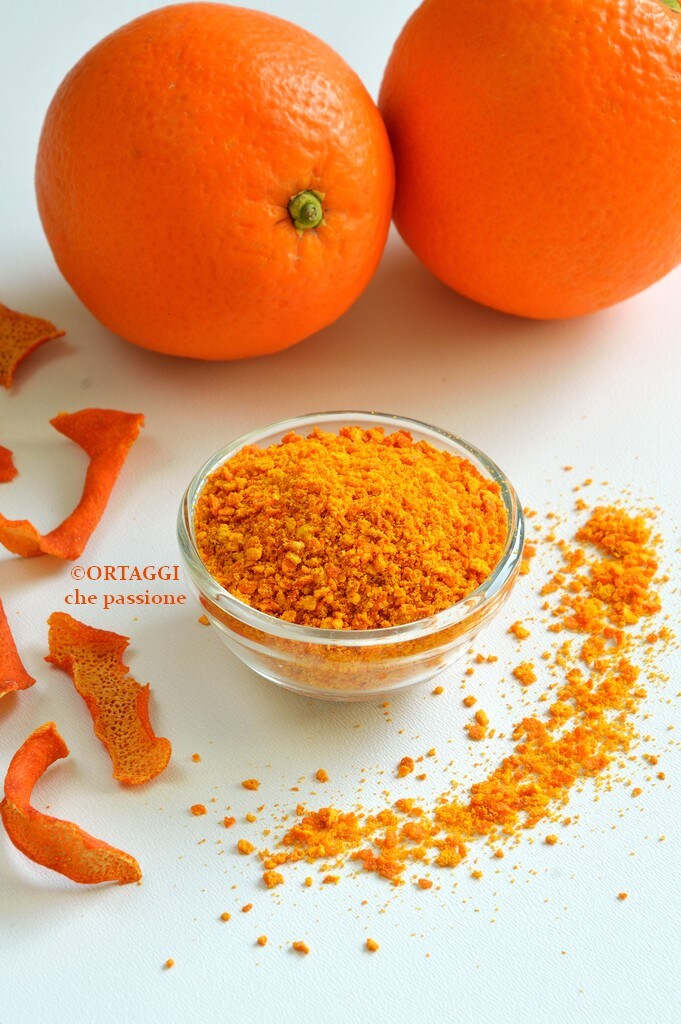 poudre d'orange - comment sécher les écorces d'orange