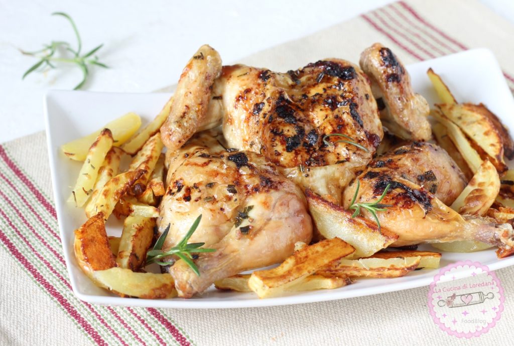 poulet au four laqué