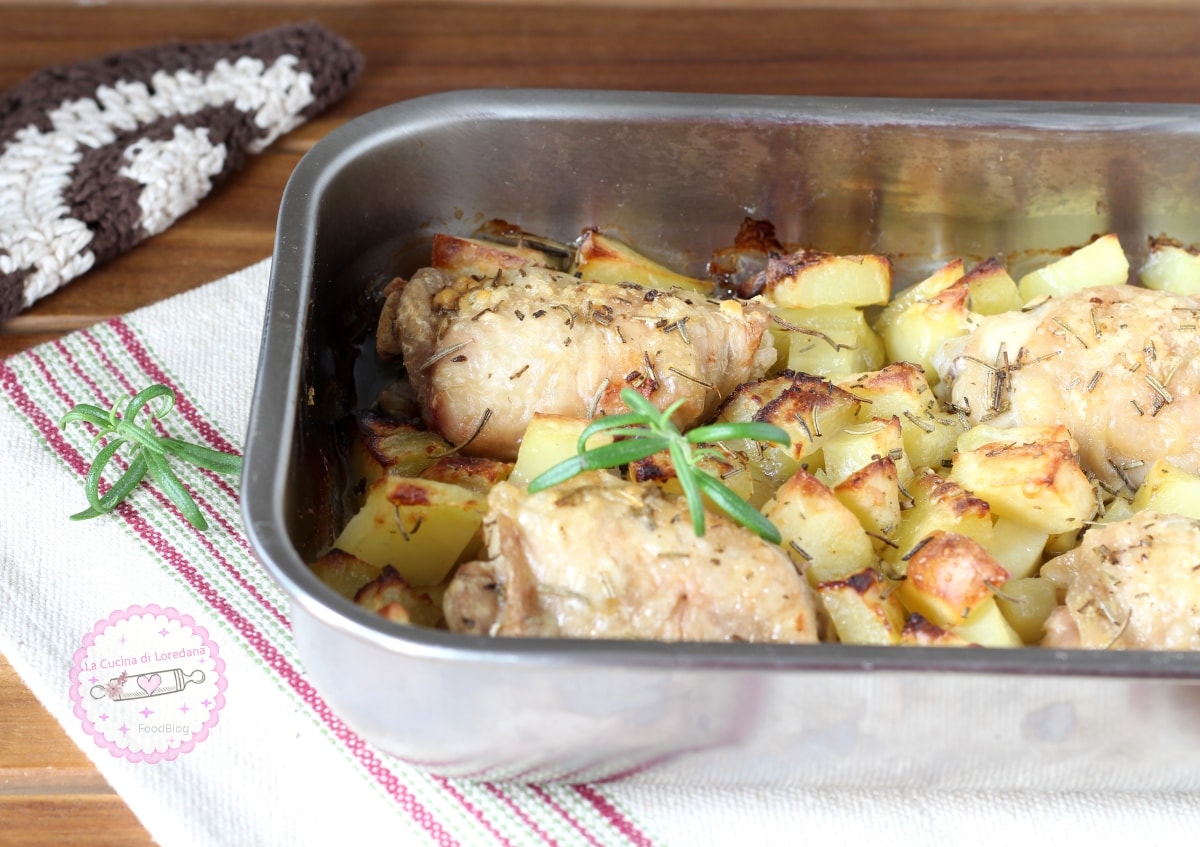 POULET AVEC POMMES DE TERRE AU FOUR la recette du plat principal que tout le monde aime