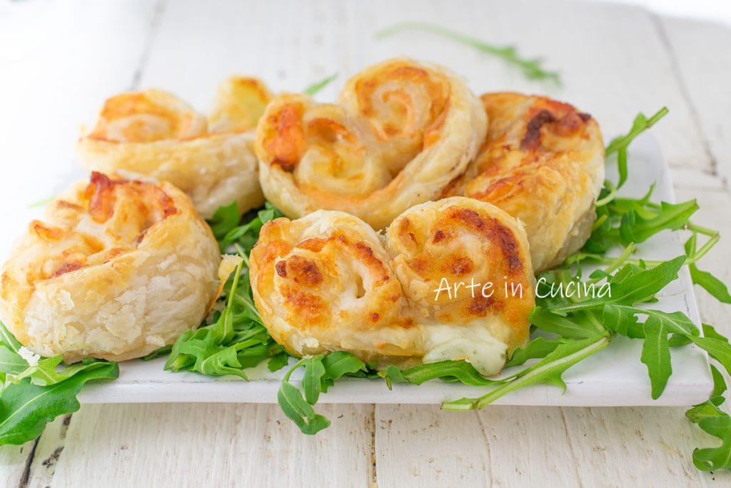 Prussianes au saumon entrée avec pâte feuilletée