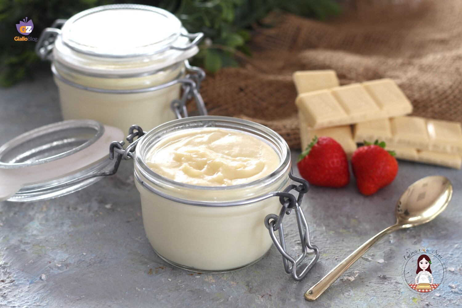 Pudding au chocolat blanc sans œufs