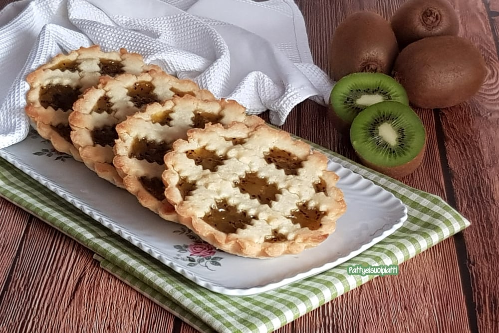 tartelettes sablées à la confiture de kiwi