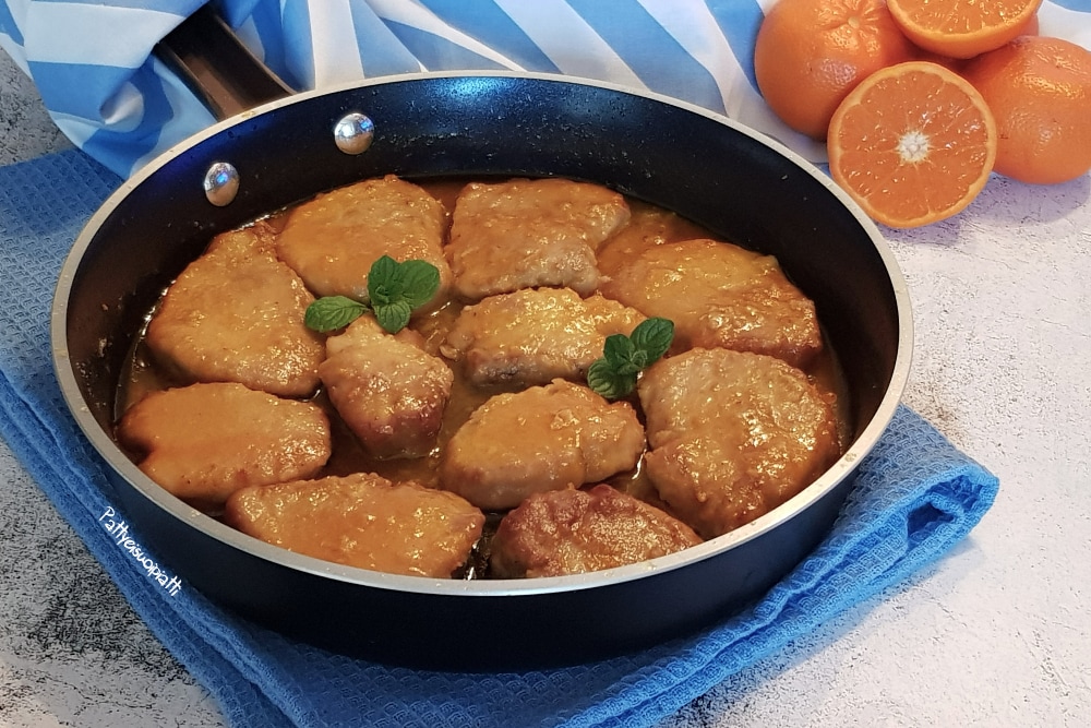 médaillons de filet de porc à l'orange
