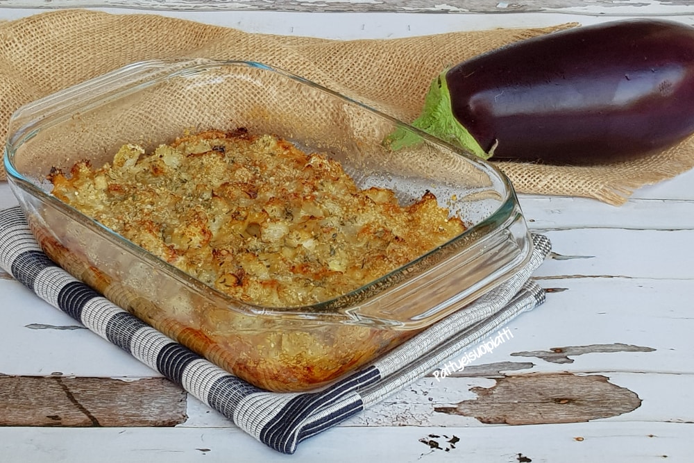 tarte d'aubergines et scamorza