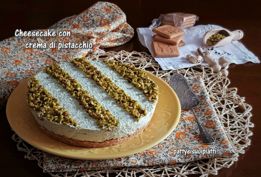 cheesecake à la crème de pistache