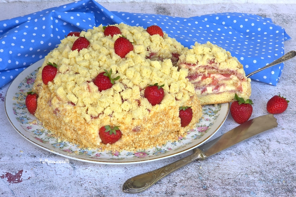 gâteau mimosa aux fraises