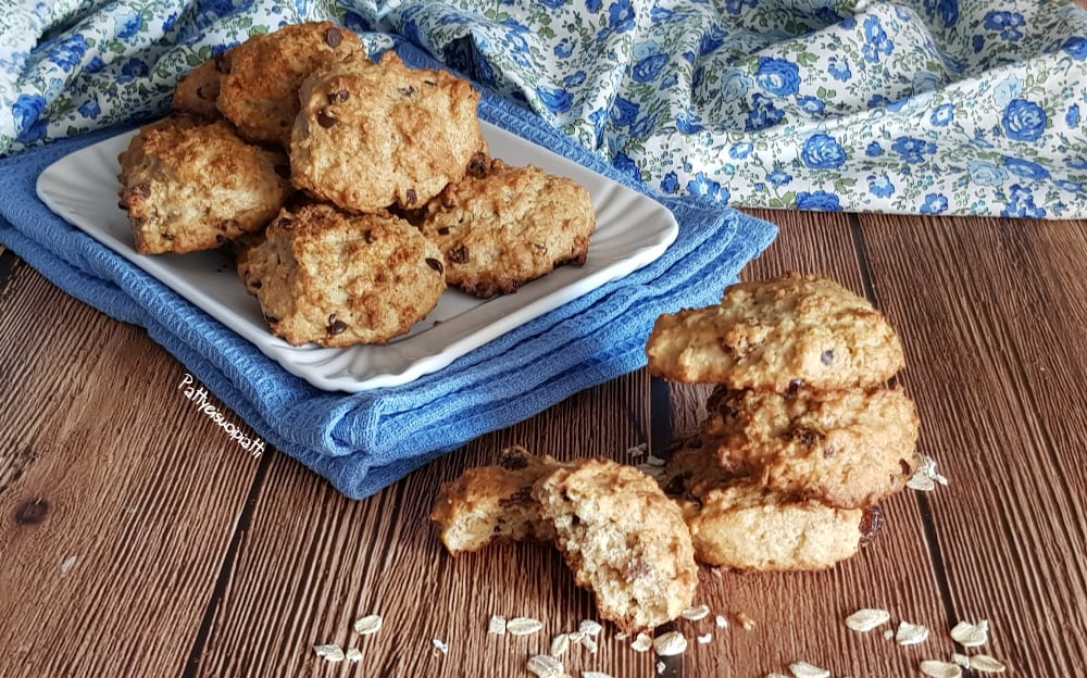 biscuits complets à l'avoine avec raisins secs et chocolat