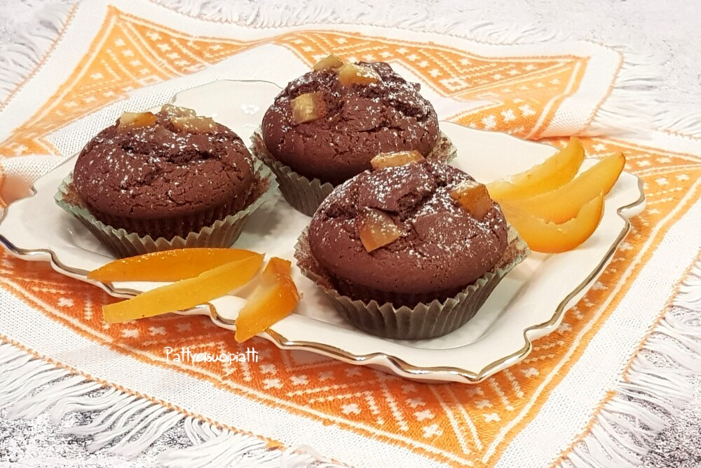 muffins à la crème de noisette et zestes d'orange