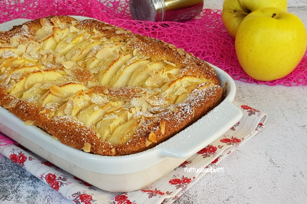 gâteau aux pommes et amandes
