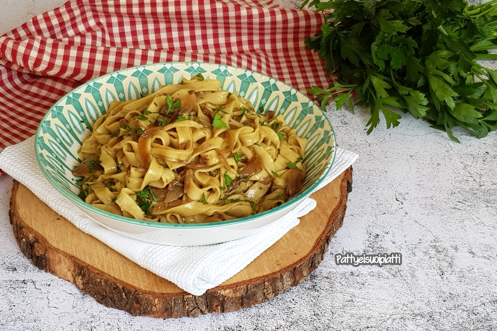tagliatelles aux champignons en blanc