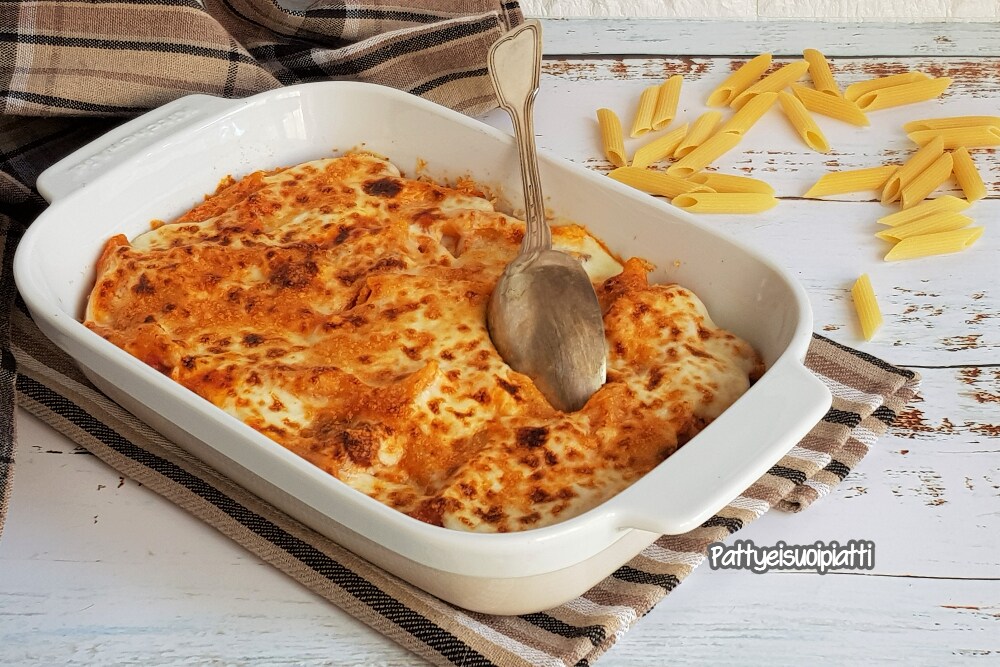 pâtes gratinées à la saucisse