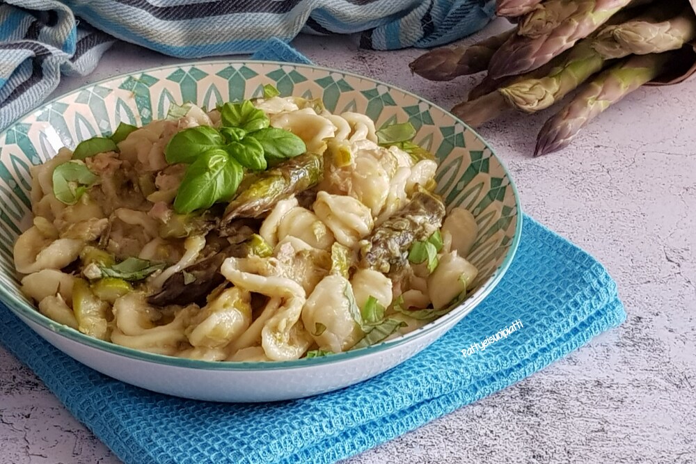 orecchiette aux asperges et thon