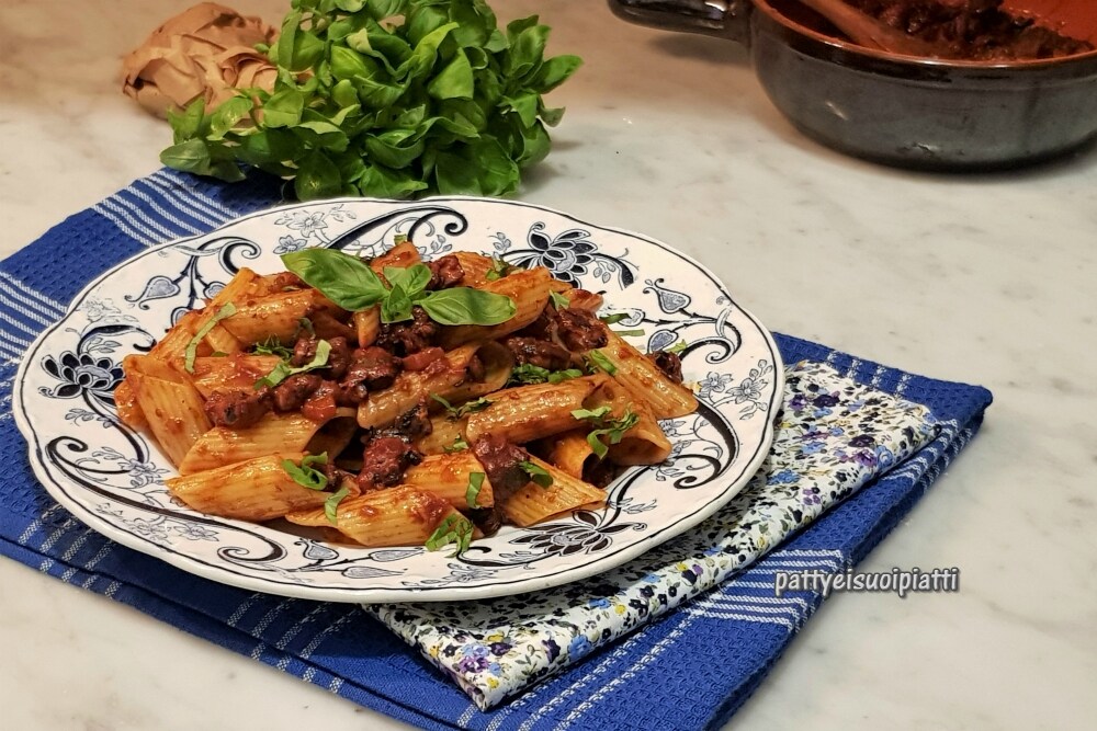 pâtes au ragoût de poulpe