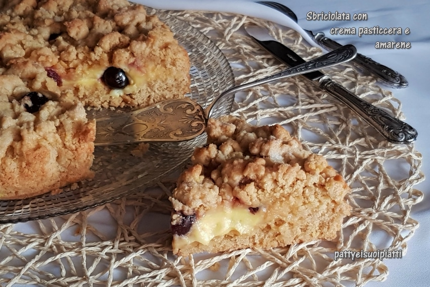 sbriciolata avec crème pâtissière