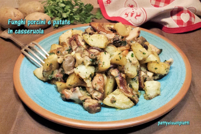 cèpes et pommes de terre en cocotte