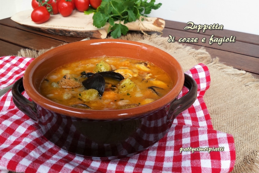 soupe de moules et haricots