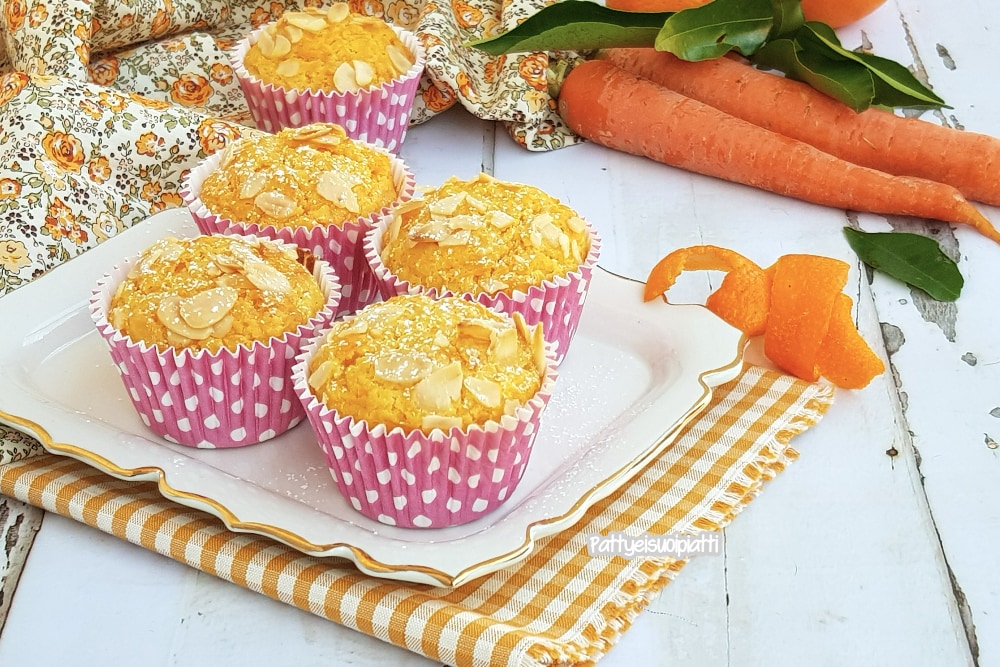 muffin aux carottes, orange et amandes