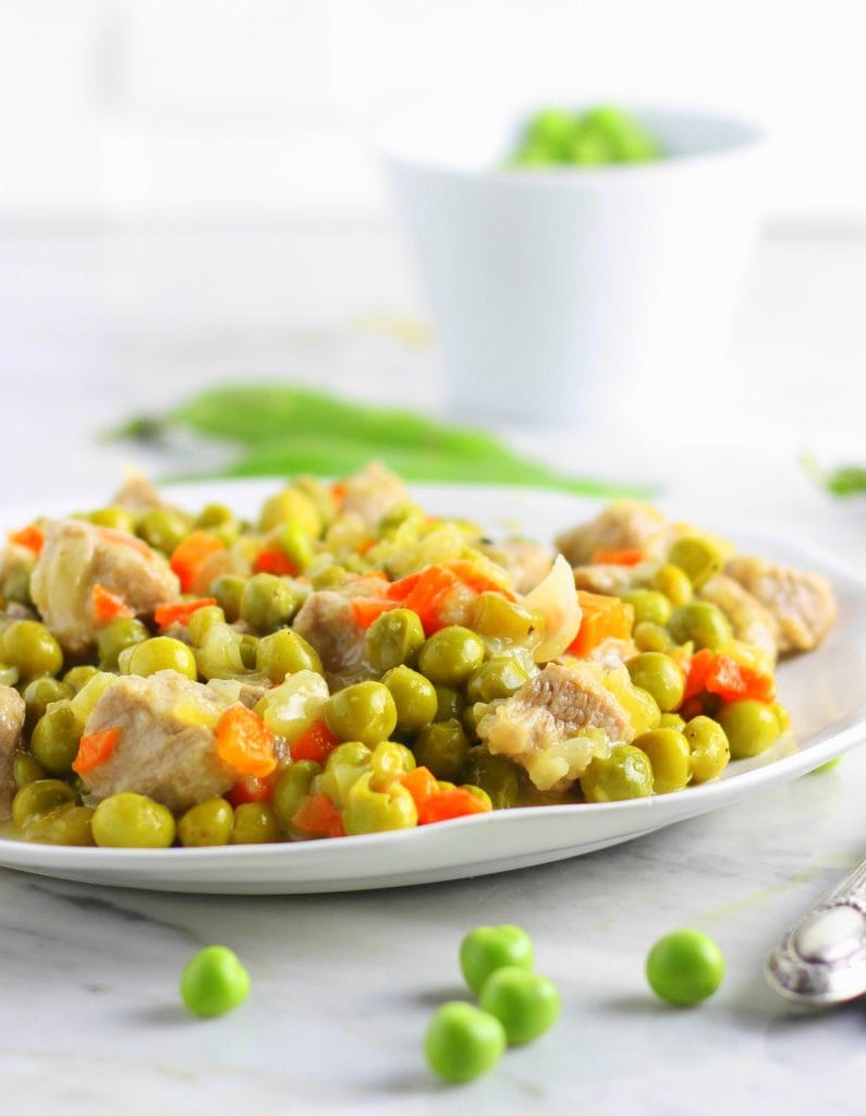 Ragoût de veau aux petits pois à la cocotte-minute