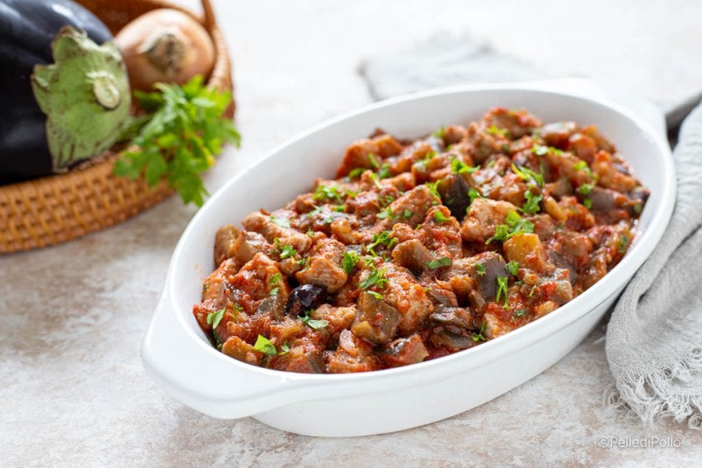 ragoût avec aubergines