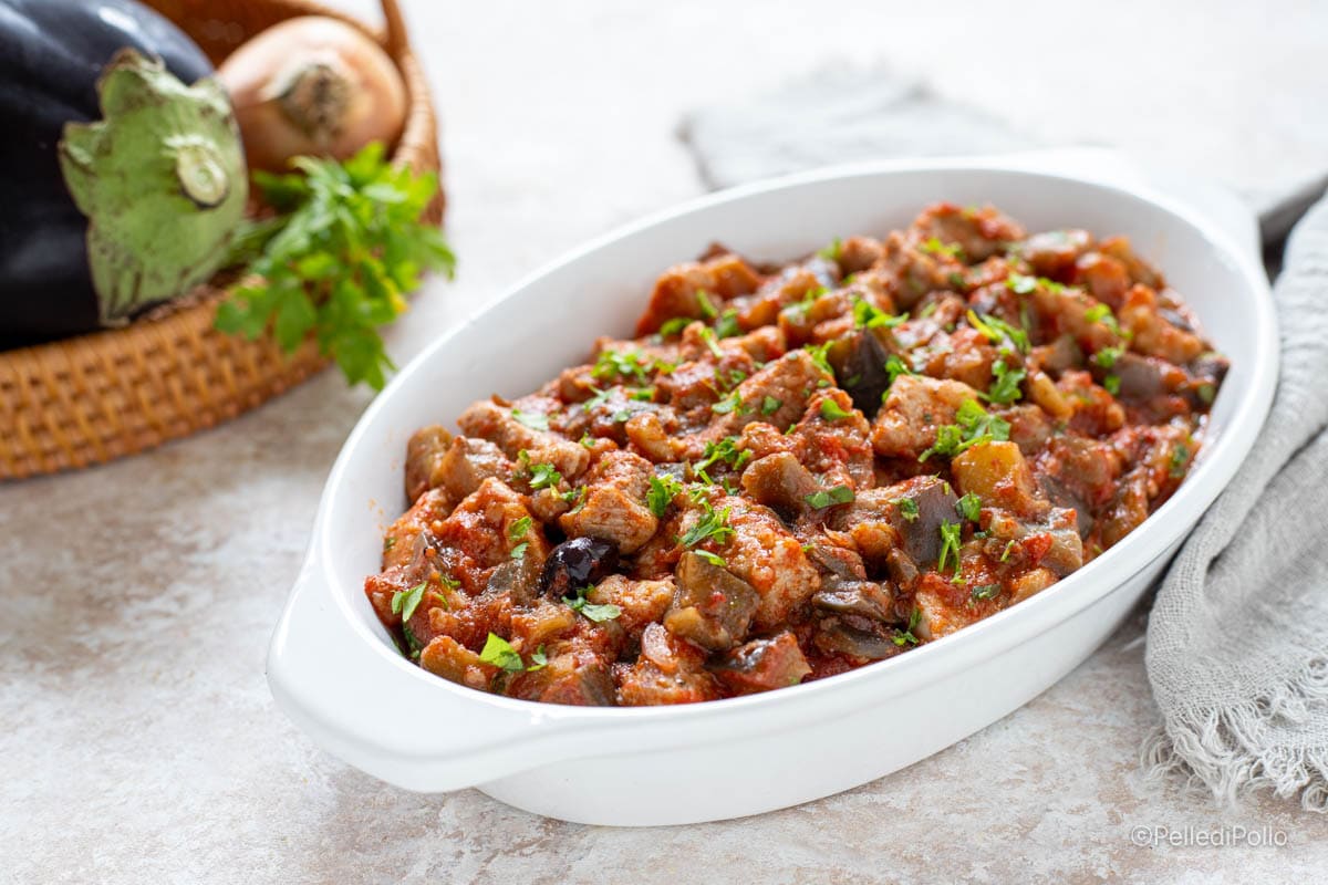 Ragoût avec aubergines