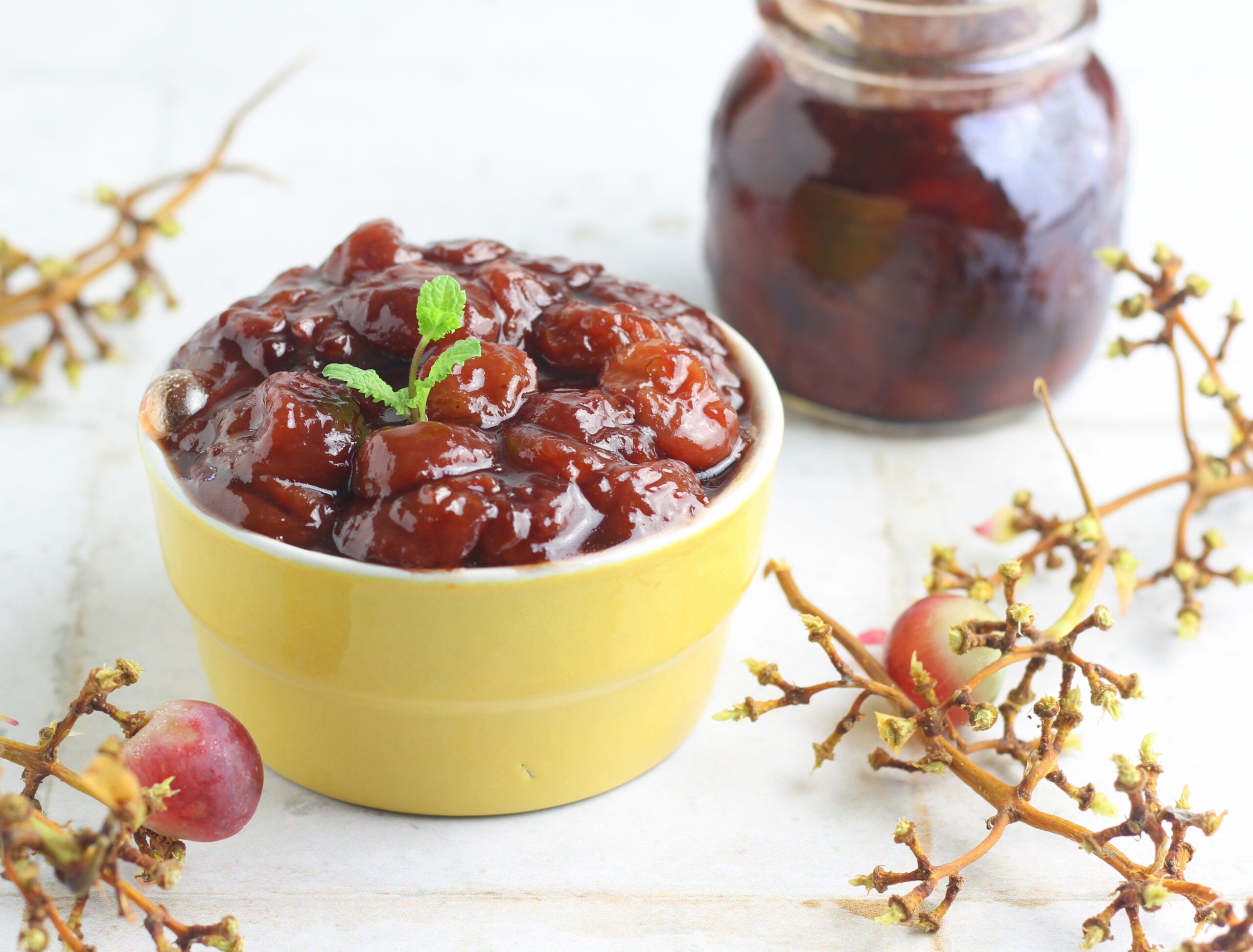 Chutney de raisin cuit au four